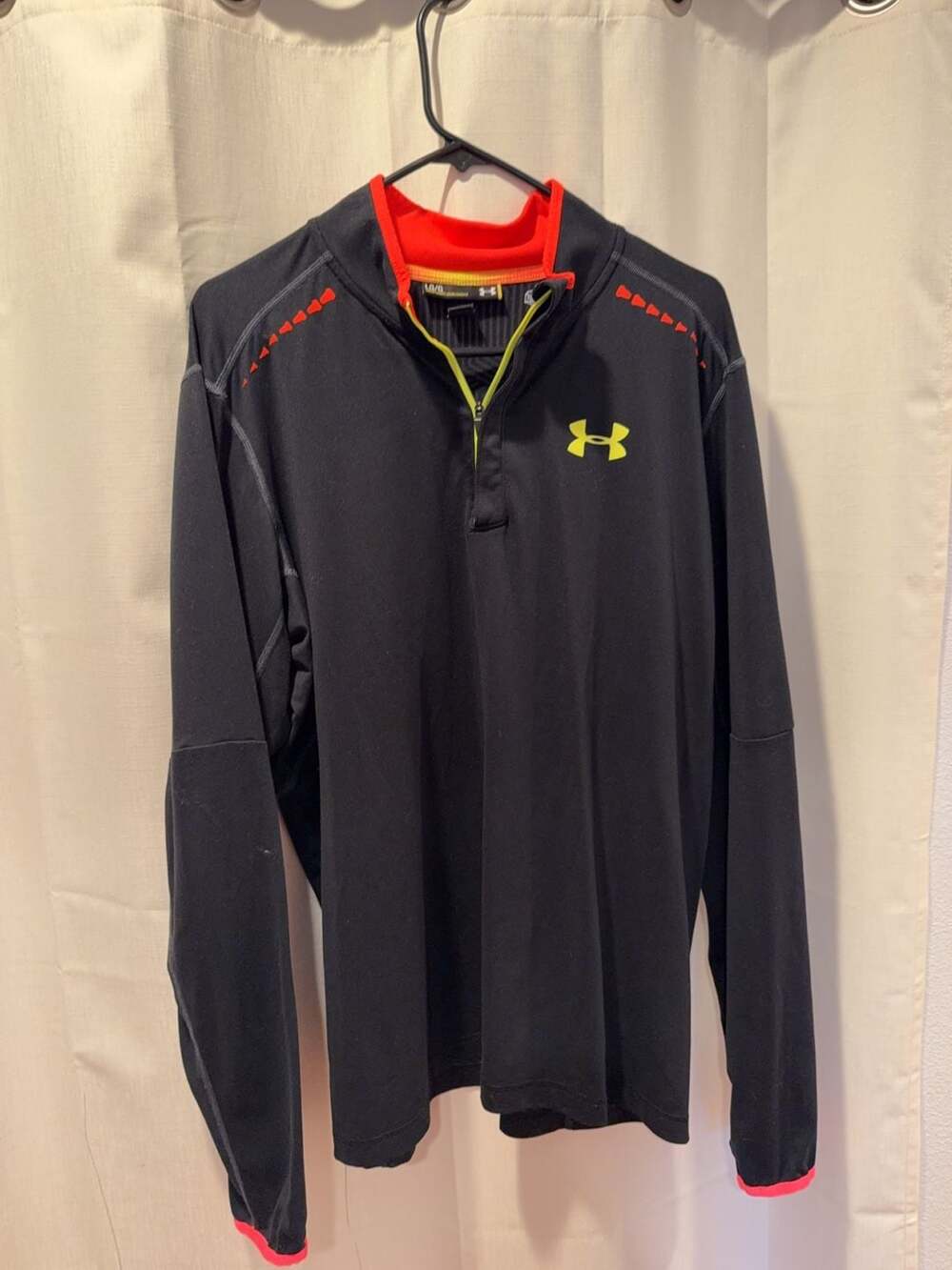 Under Armour NFL Combine Authentic 1/4 Zip Pullover Black Size Large